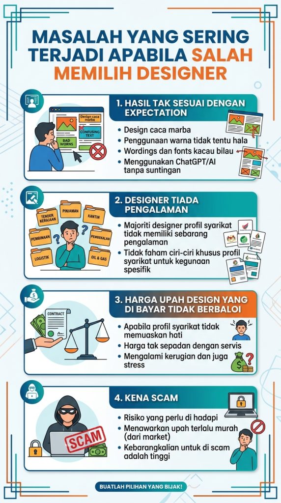 Harga Upah Design Profile Syarikat - Company Profile Terkini